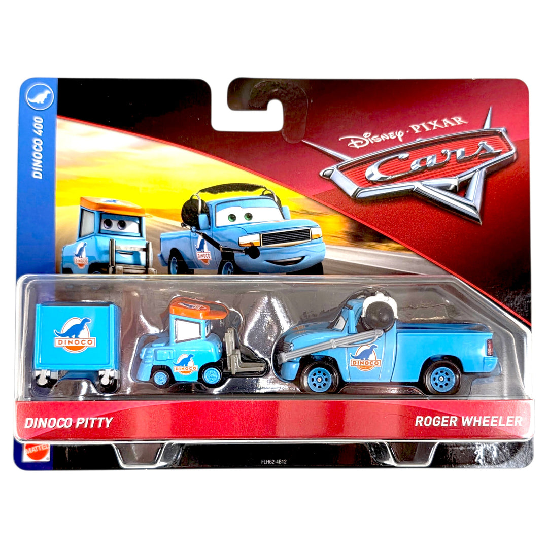 Disney Pixar - Dinoco Pitty &amp; Roger Wheeler - 2018 Cars Dinoco 400 2-Pack