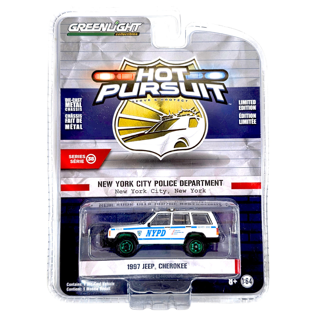 Greenlight - 1997 Jeep Cherokee - 2022 Hot Pursuit Series *Chase*