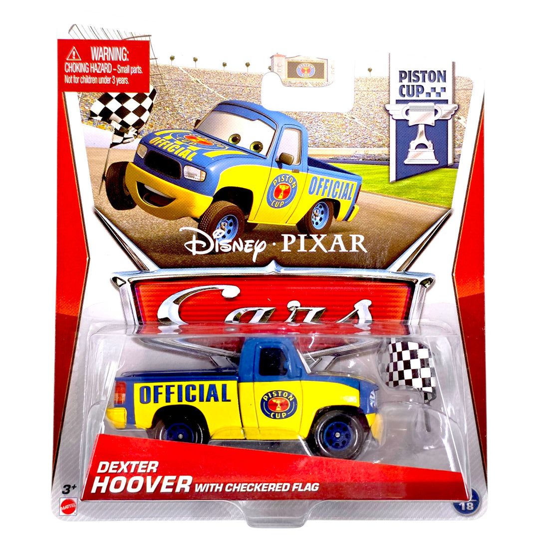 Disney Pixar - Dexter Hoover with Checkered Flag - 2012 Cars Piston Cup Series