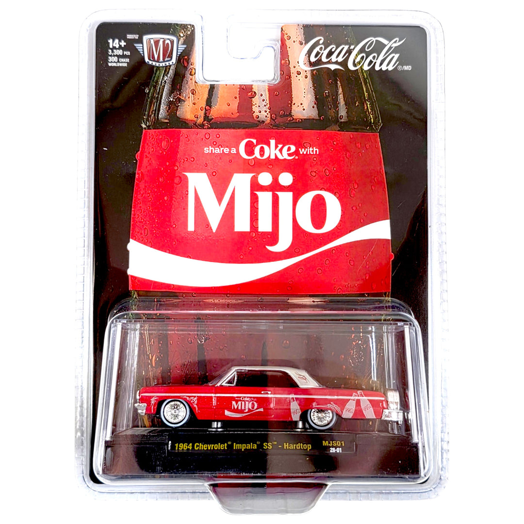 M2 Machines - ”Share A Coke with Mijo” 1964 Chevrolet Impala SS Lowriders – Special Edition – MiJo Exclusives
