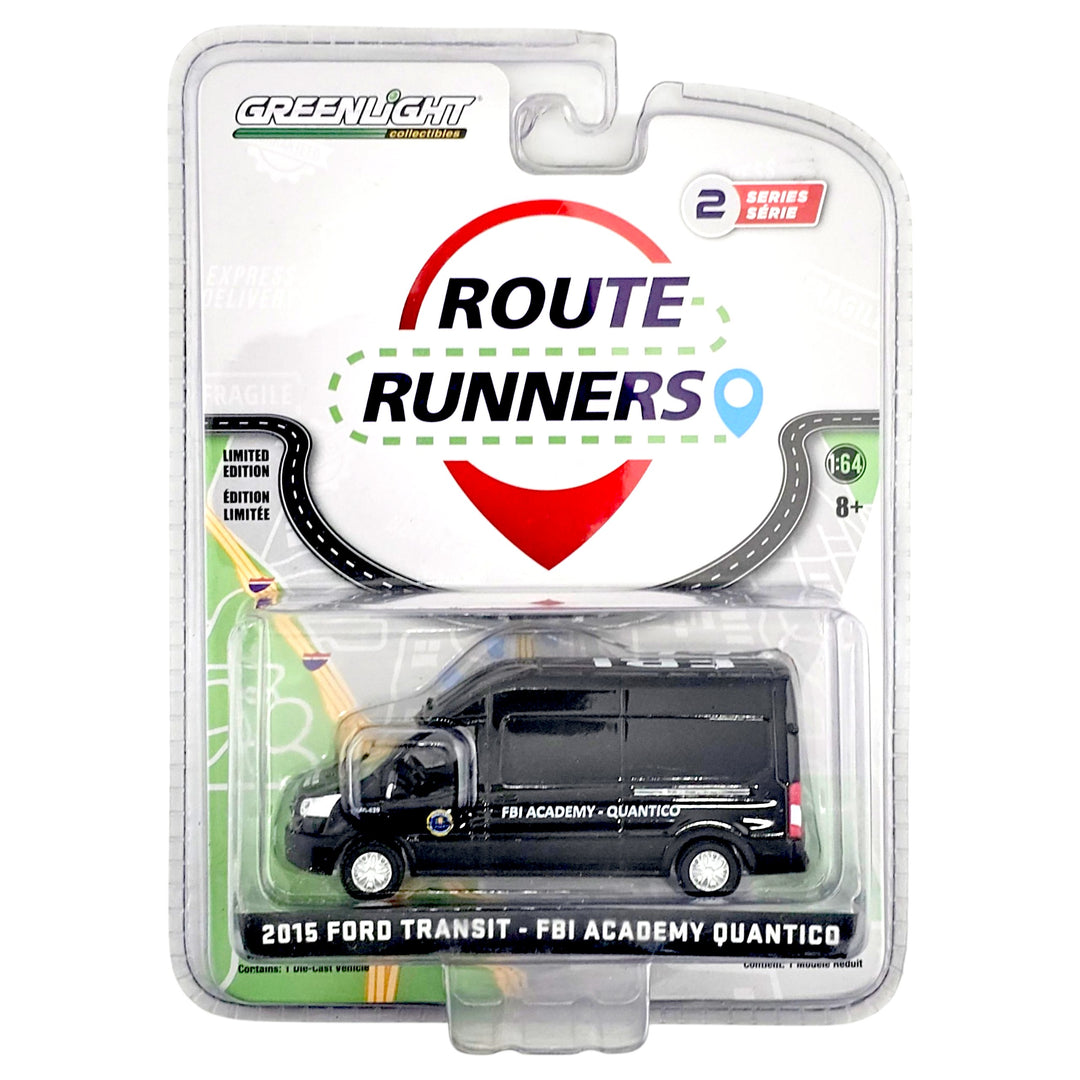 Greenlight - 2015 Ford Transit - FBI Academy Quantico - 2021  Route Runners Series