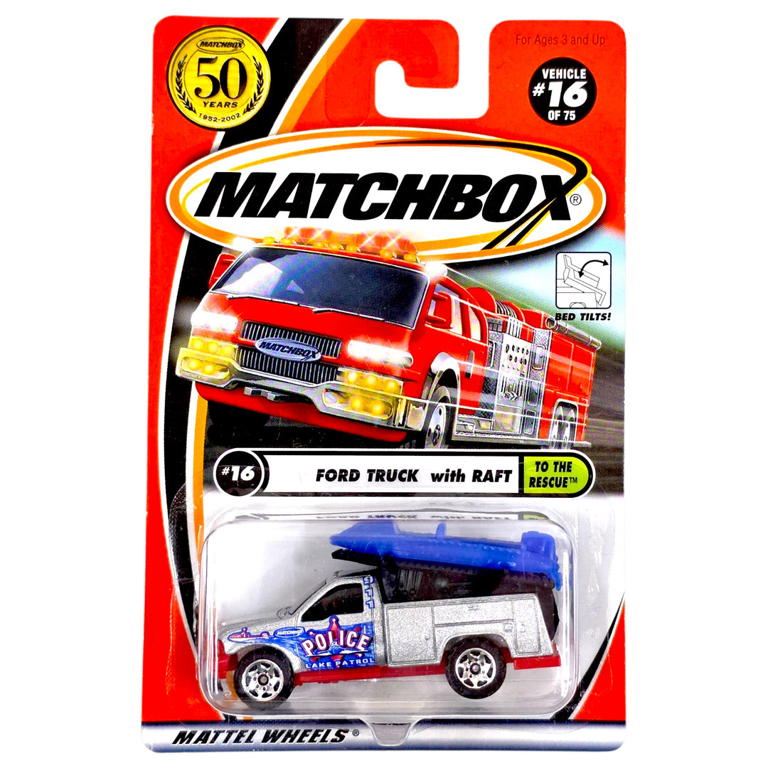 Matchbox - Ford Truck with Raft - 2002