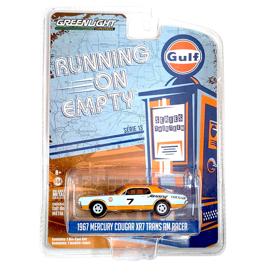 Greenlight - 1967 Mercury Cougar XR7 Trans Am Racer - 2021 Running on Empty Series