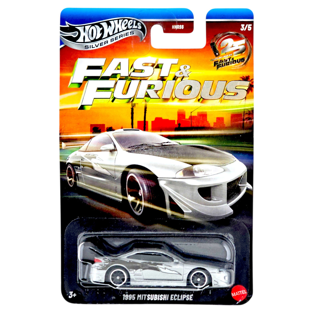 Hot Wheels - 1995 Mitsubishi Eclipse - 2026 Fast &amp; Furious Silver Anniversary Series