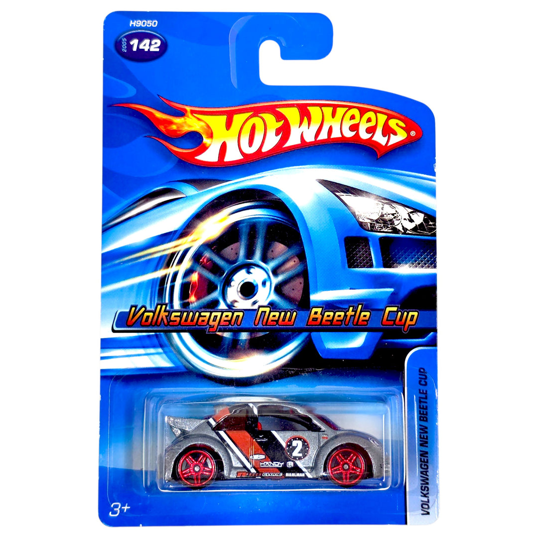 Hot Wheels - Volkswagen New Beetle Cup - 2005 *Red PR5 Wheels Variation*