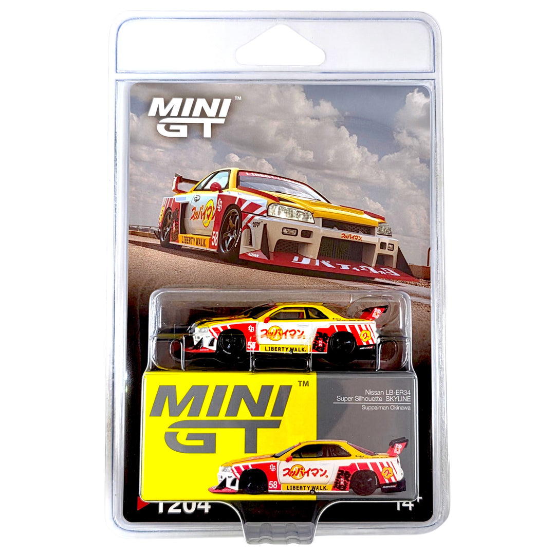 Mini GT - Nissan LB-ER34 Super Silhouette SKYLINE Suppaiman Okinawa