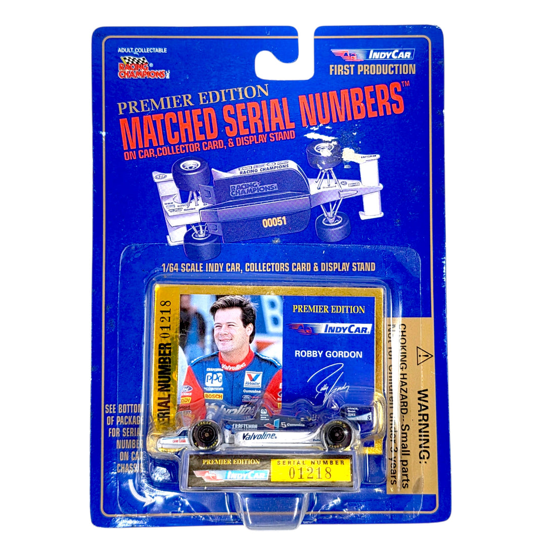 Racing Champions - Robby Gordon Indy Car - 1995 Premier Edition Matched Serial Numbers Series