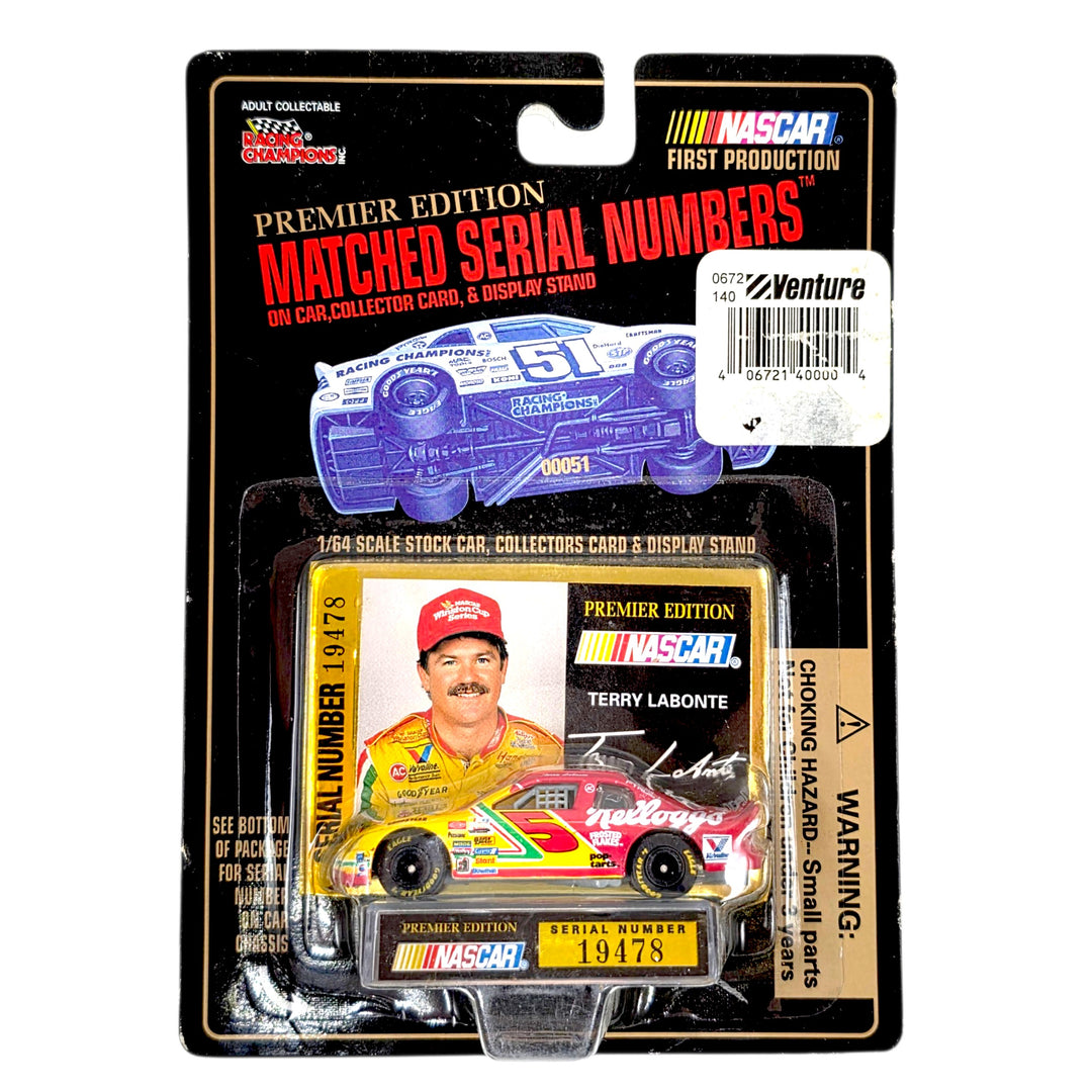 Racing Champions - Terry Labonte Chevrolet Monte Carlo Stock Car - 1995 Premier Edition Matched Serial Numbers Series
