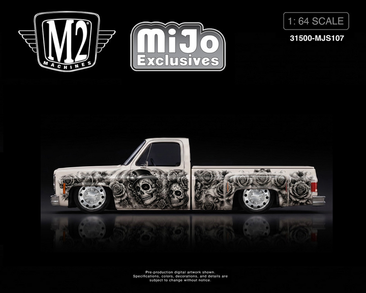 *Pre-Order* M2 Machines - 2026 “Dias De Los Muertos” 1978 Chevrolet Cheyenne Super 30 – Pearl White – Mijo Exclusives