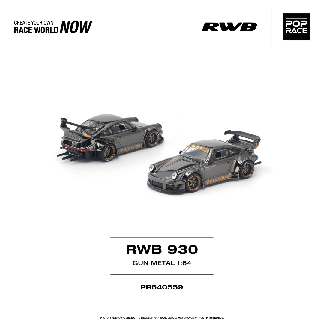 *Pre-Order* Pop Race - RWB 930 - Gun Metal