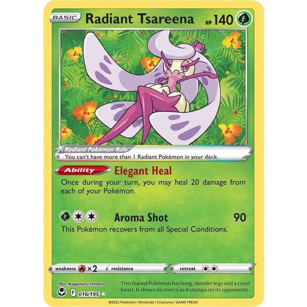 Pokemon - Radiant Tsareena - 016/195 - Radiant Rare - Sword &amp; Shield: Astral Radiance Series