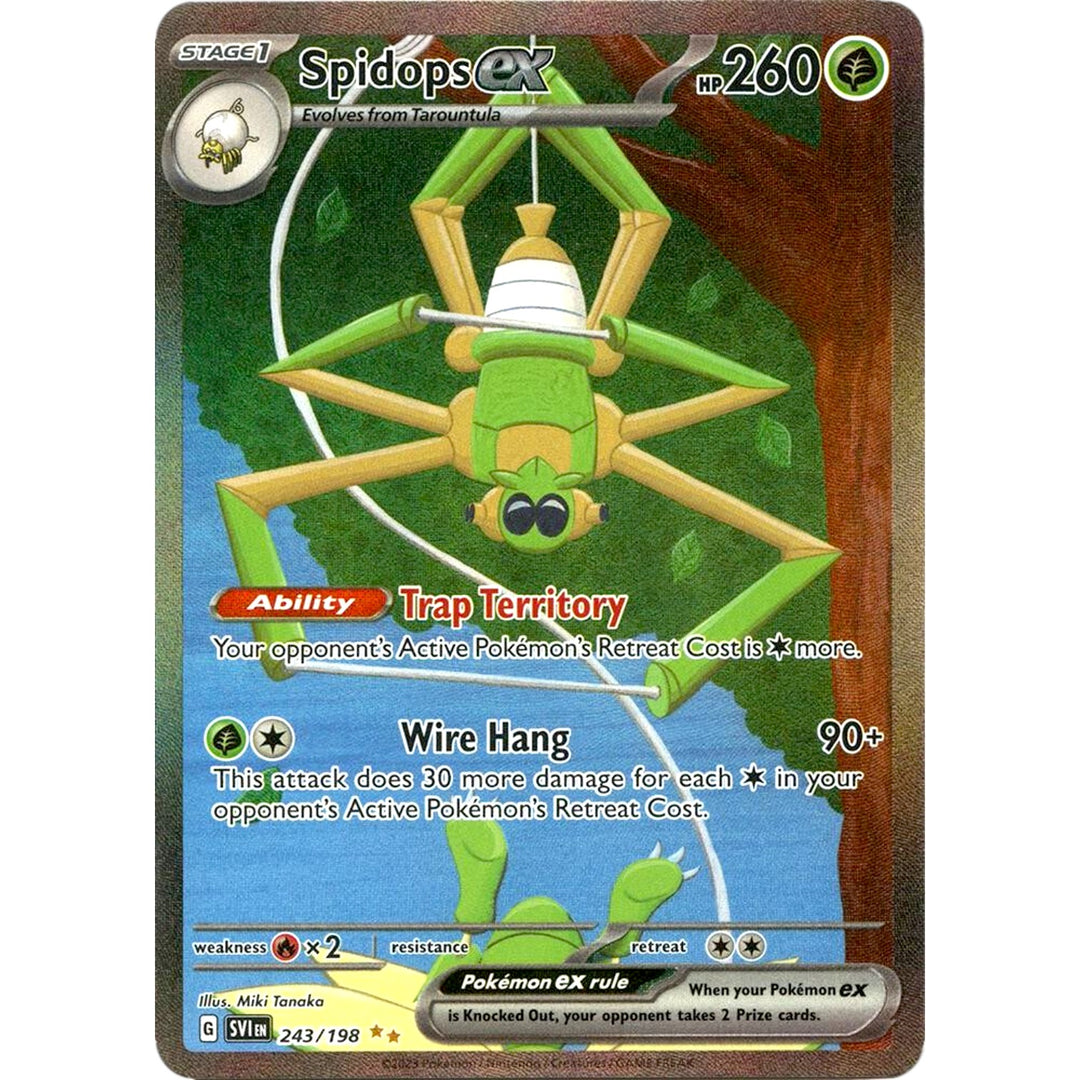 Pokemon - Spidops ex - 243/198 - Special Illustration Rare - Scarlet &amp; Violet (Base Set) Series