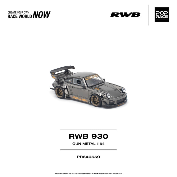 *Pre-Order* Pop Race - RWB 930 - Gun Metal