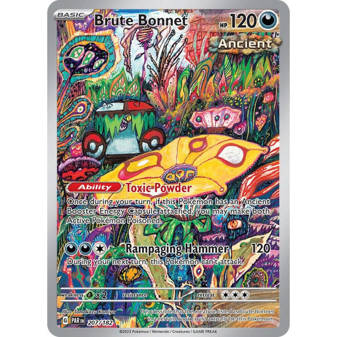 Pokemon - Brute Bonnet - 207/182 - Illustration Rare - Scarlet &amp; Violet: Paradox Rift Series