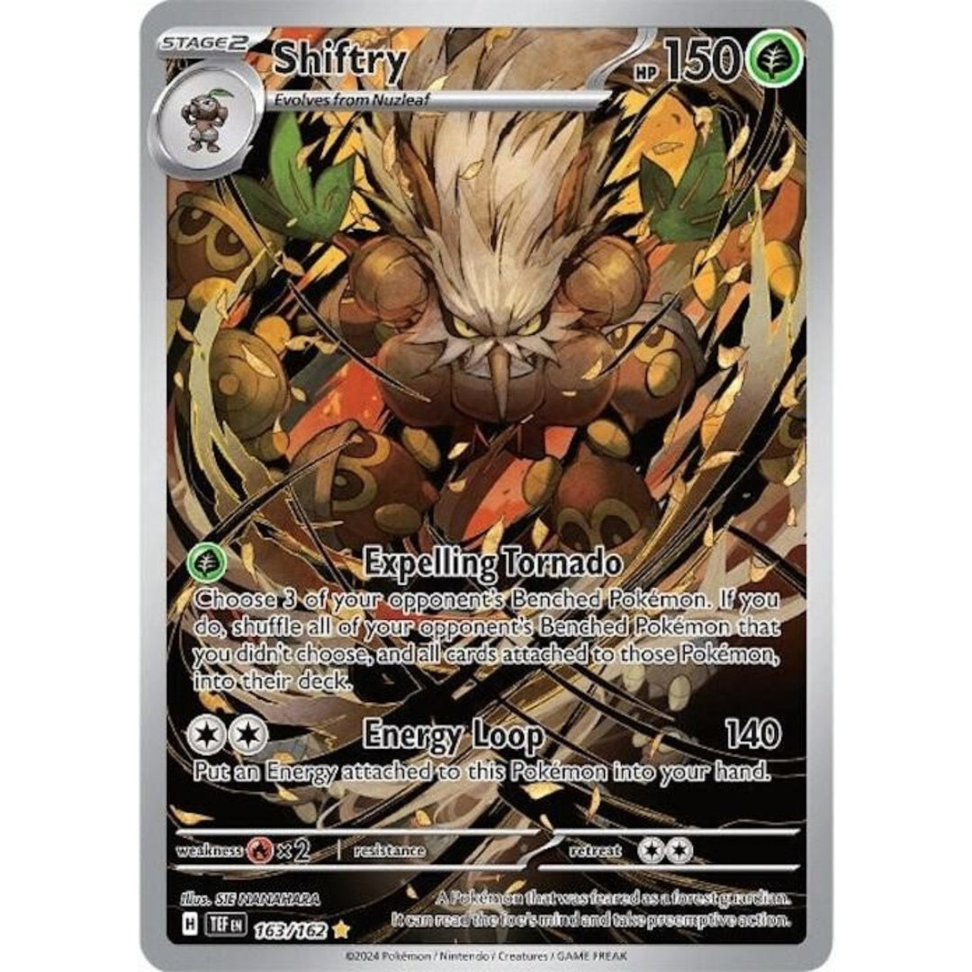 Pokemon - Shiftry - 163/162 - Illustration Rare - Scarlet &amp; Violet: Temporal Forces Series