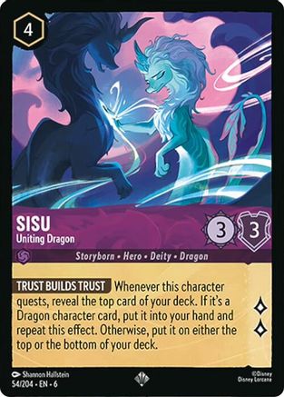 Lorcana - Sisu (Uniting Dragon) - 54/204 - Super Rare - Azurite Sea