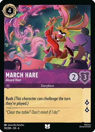 Lorcana - March Hare (Absurd Host) - 50/204 - Uncommon - Azurite Sea