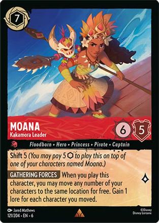 Lorcana - Moana (Kakamora Leader) - 121/204 - Rare - Azurite Sea