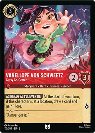 Lorcana - Vanellope von Schweetz (Gutsy Go-Getter) - 110/204 - Uncommon - Azurite Sea