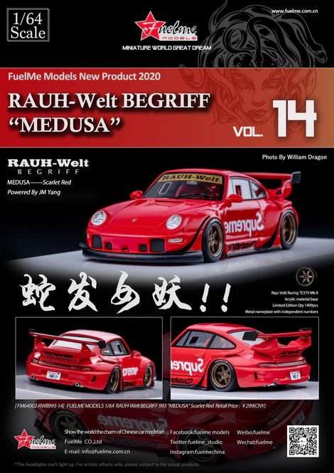 FuelMe - Porsche 911 (993) RWB "Medusa" - Pocket Garage Series