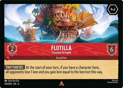 Lorcana - Flotilla - 135/204 - Rare - Azurite Sea