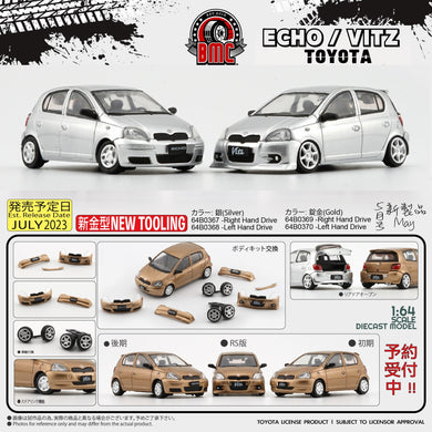 BM Creations - Toyota 1998 Yaris / Echo / Vitz 5 Doors - Silver