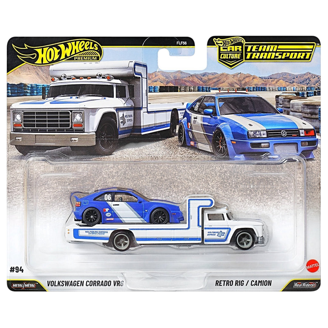 Hot Wheels - Volkswagen Corrado VR6 &amp; Retro Rig - 2026 Team Transport Series