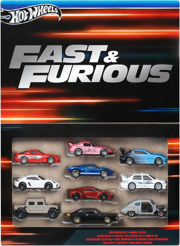 Hot Wheels - Fast &amp; Furious 10-Cars Multipack - 2024