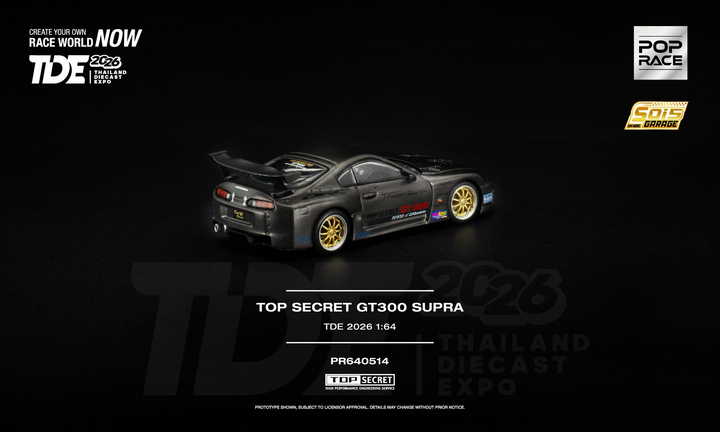 Pop Race - Top Secret GT300 Supra *Thailand Diecast Expo 2026 Exclusive*
