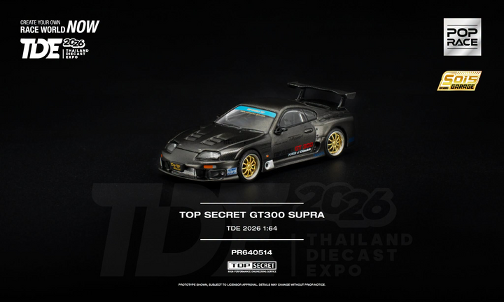 Pop Race - Top Secret GT300 Supra *Thailand Diecast Expo 2026 Exclusive*