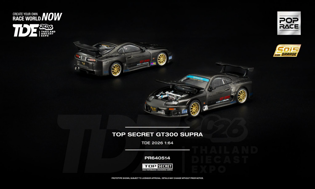Pop Race - Top Secret GT300 Supra *Thailand Diecast Expo 2026 Exclusive*
