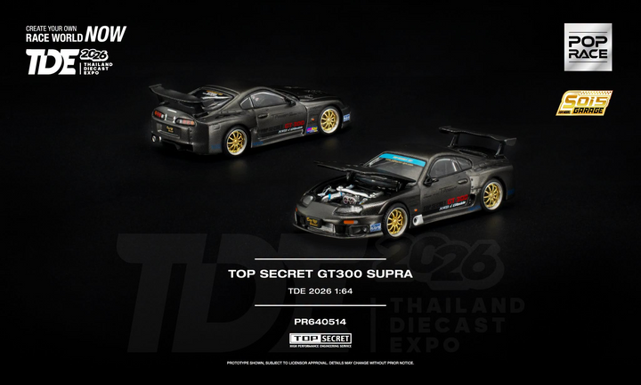 Pop Race - Top Secret GT300 Supra *Thailand Diecast Expo 2026 Exclusive*