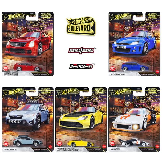 *Pre-Order* Hot Wheels - 2027 Boulevard Series 5-Car Set (Mix 1) - GJT68-958L