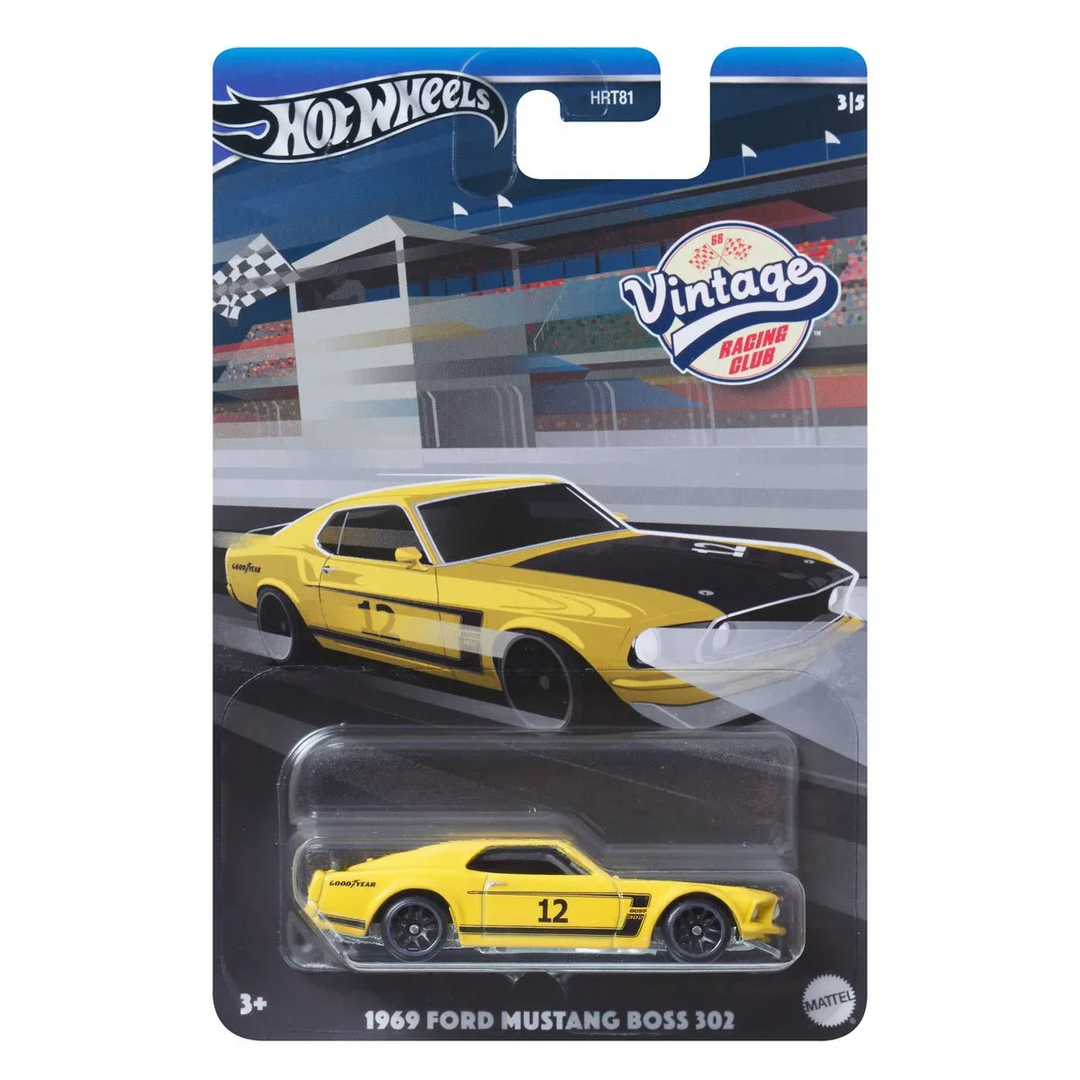Hot Wheels - 1969 Ford Mustang Boss 302 - 2024 Vintage Racing Club Series (Mix B)