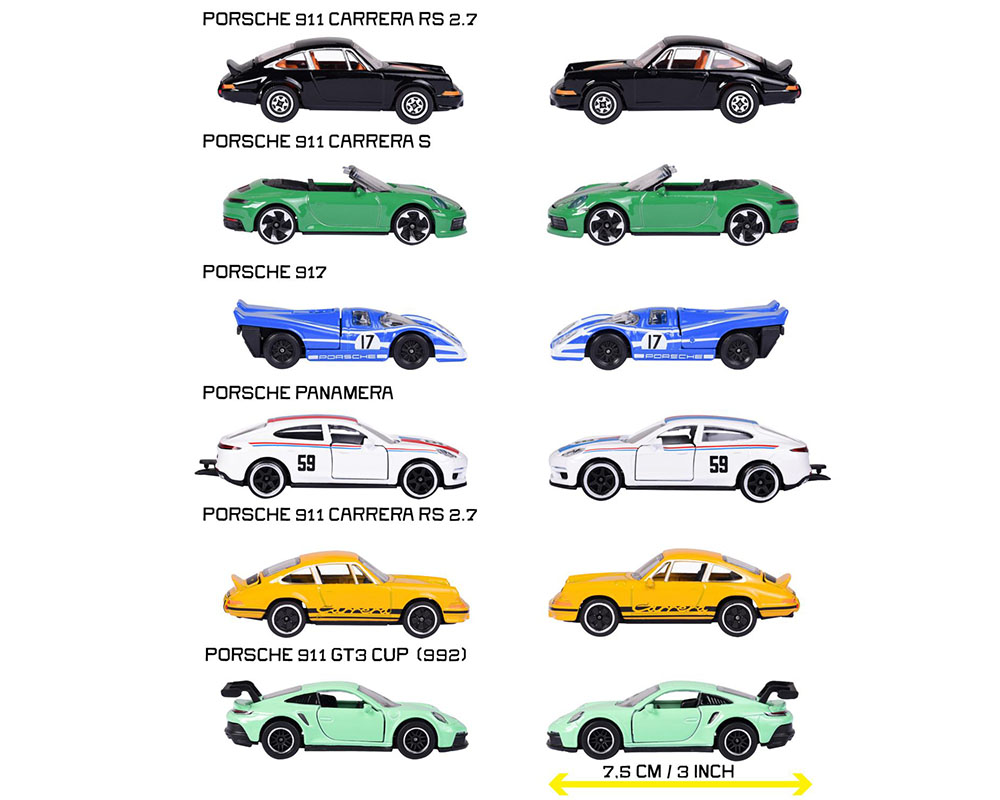 *Pre-Order* Majorette - Porsche 6-Car Assortment - 2026