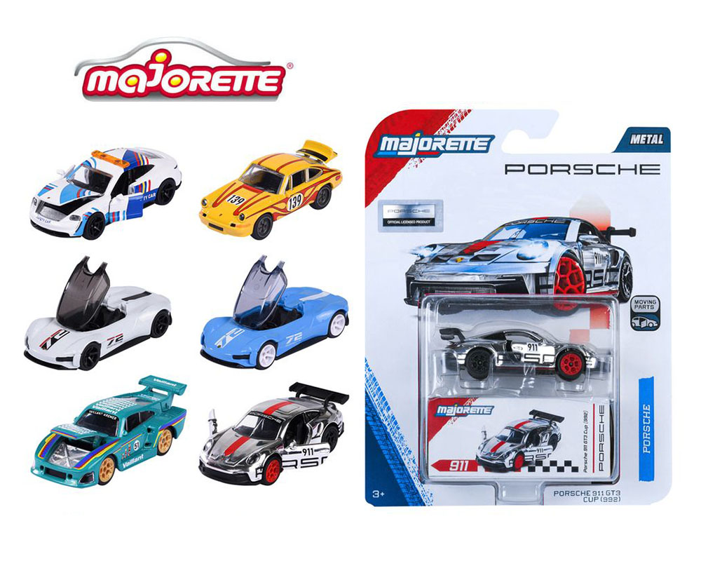 *Pre-Order* Majorette - Deluxe Porsche 6-Car Assortment - 2026