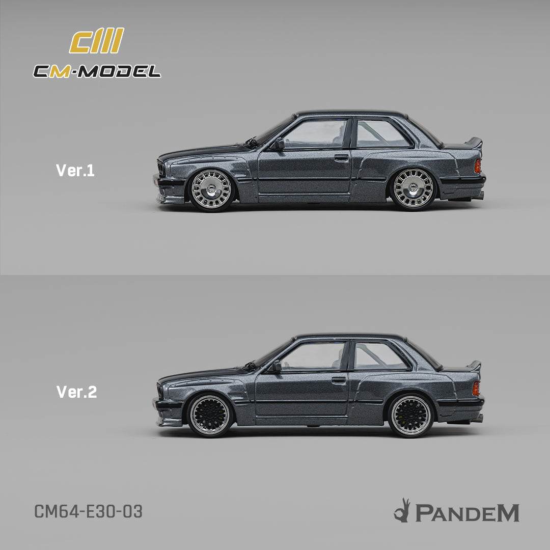 *Pre-Order* CM Model - Pandem M3 E30 Metallic - Gunmetal Gray