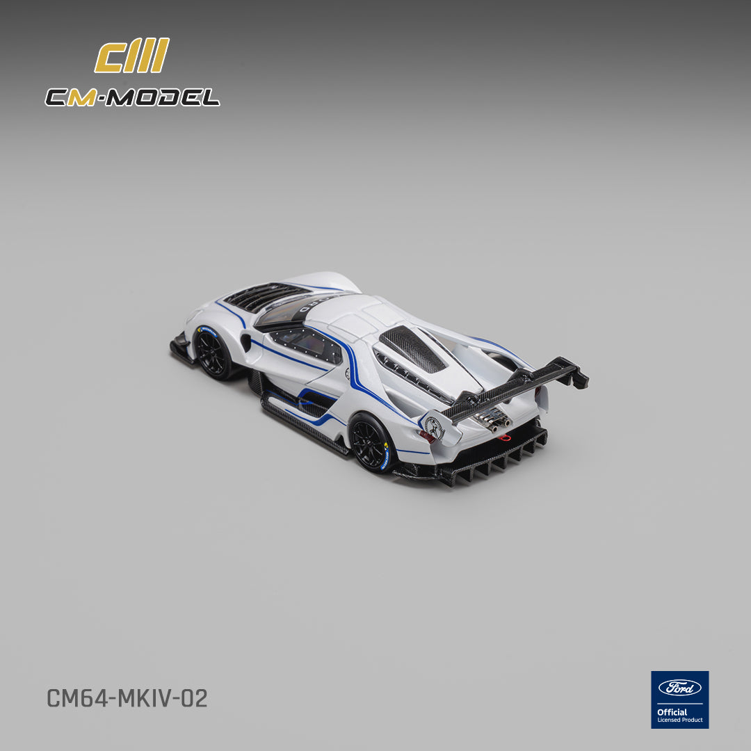 *Pre-Order* CM Model - Ford GT Mk IV Frozen White &amp; Sonic Blue Pearl J-1