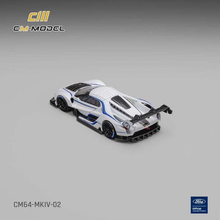 *Pre-Order* CM Model - Ford GT Mk IV Frozen White &amp; Sonic Blue Pearl J-1