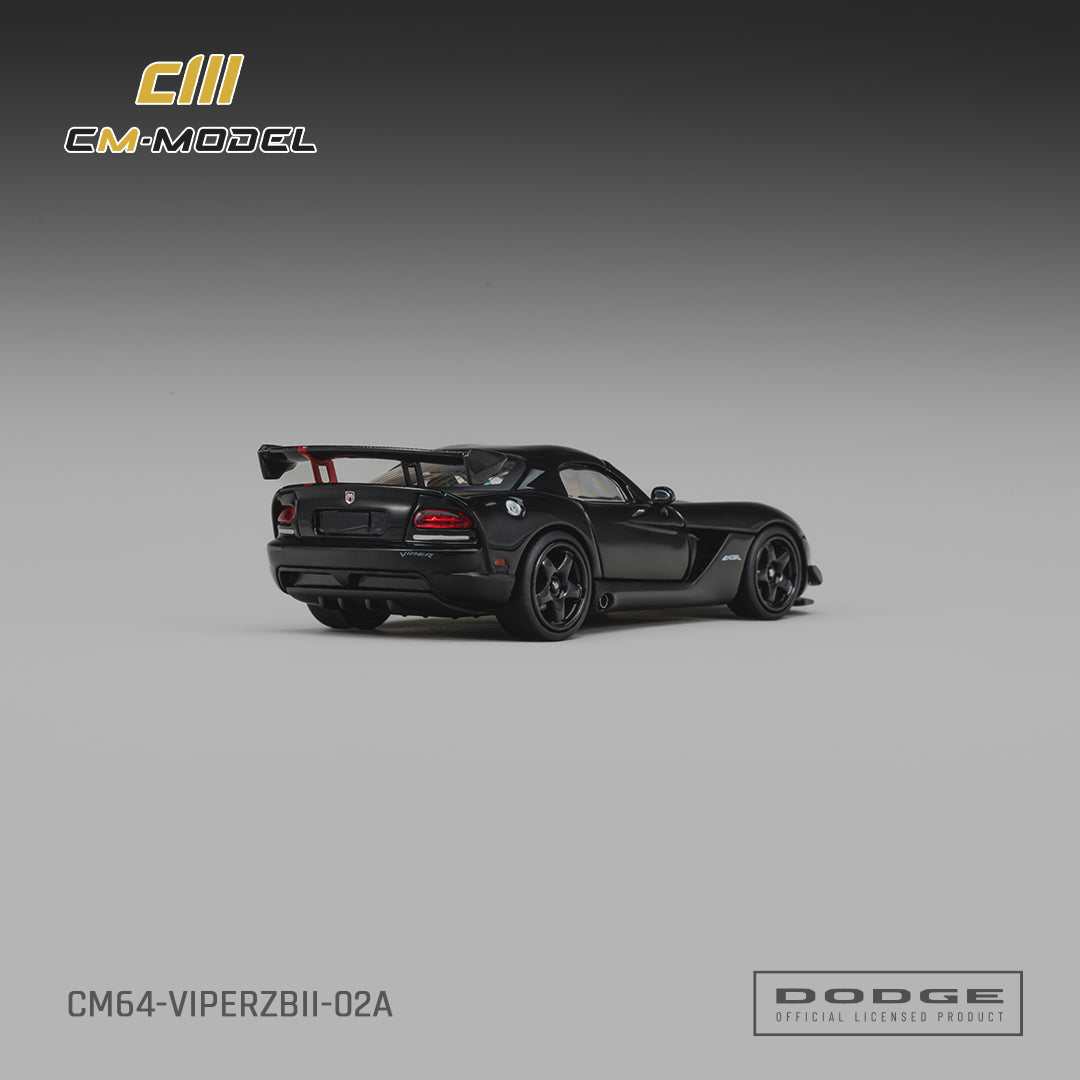 *Pre-Order* CM Model - Dodge Viper ACR(ZBII) Viper - Black with Viper Red Racing Stripes