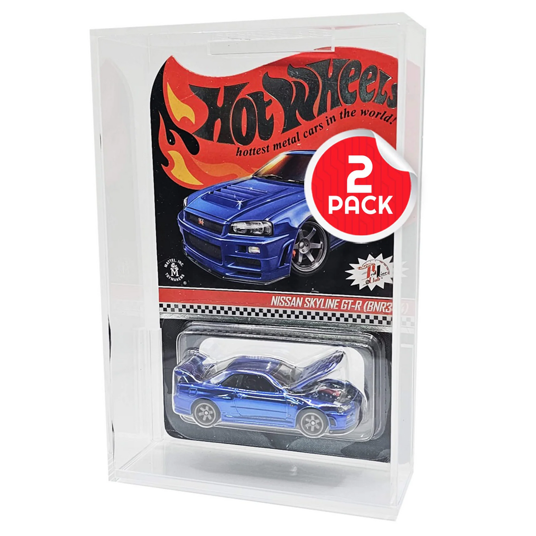EvoRetro - 2-Pack Acrylic Hot Wheels Mainline Protectors