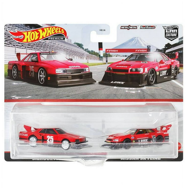 Hot Wheels - Nissan Skyline Silhouette & LB-ER34 Super Silhouette Nissan Skyline - 2021 Car Culture 2-Pack