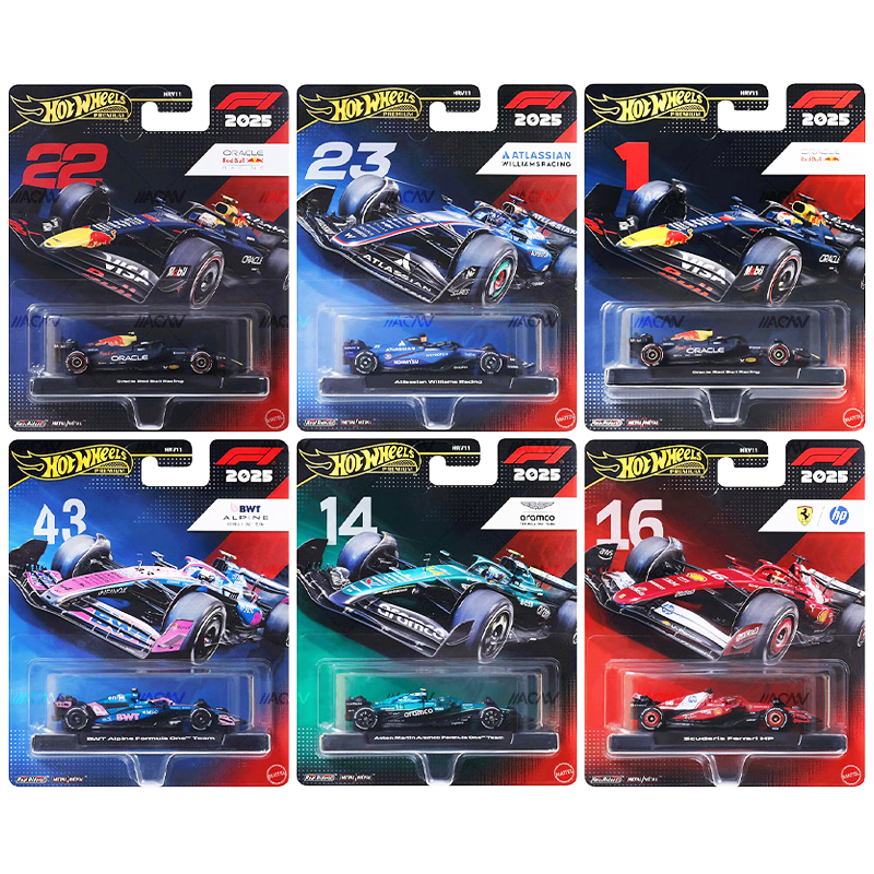 *Pre-Order* Hot Wheels - 2025 Racing Premium M - 6-Car Assortment (HRV11-956M)