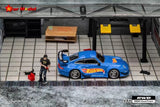 Star Model - Porsche 911 (993) RWB GT Wing "Blue Rauh" w/ Figures *Pre-Order*