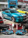 Stance Hunters x Gurucollector - Nissan Skyline GT-R (BNR34) Z-Tune "Chrome Blue"