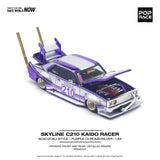 Pop Race - Nissan Skyline C210 Kaido Racer (Bosozoku Style) - Purple Chrome - *Pre-Order*