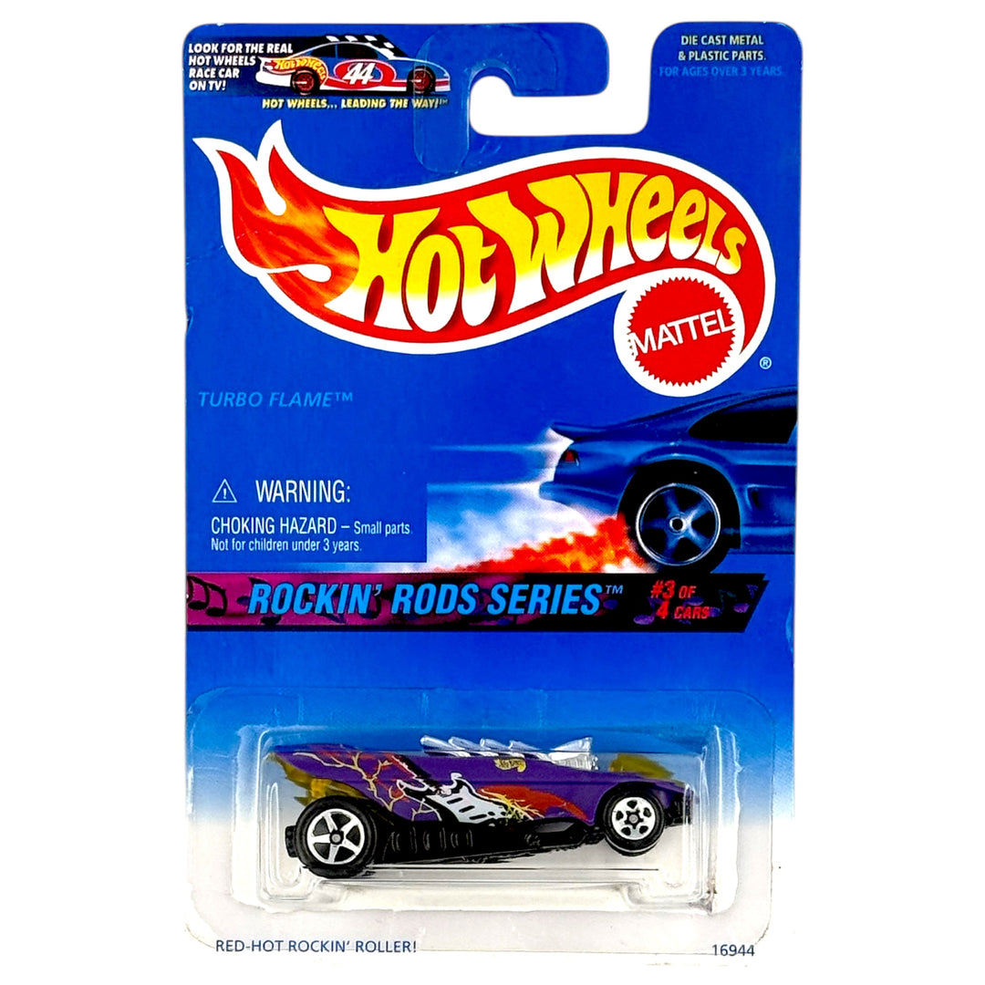 Hot Wheels - Turbo Flame - 1997 *Card Variation*