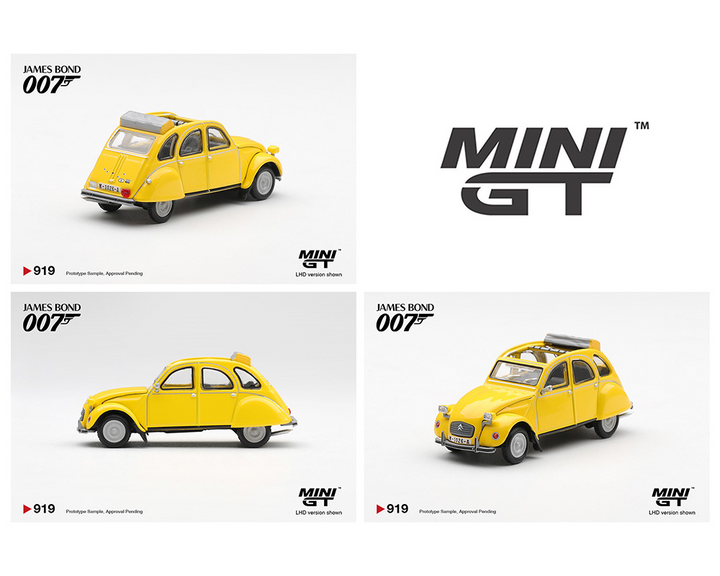 *Pre-Order* Mini GT - James Bond 007 Citroën 2CV “For Your Eyes Only”- English Packaging – Limited Edition