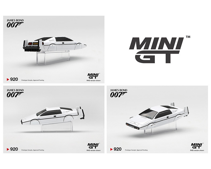 *Pre-Order* Mini GT - James Bond 007 Lotus Esprit S1 “The Spy Who Loved Me” Submarine – English Packaging – Limited Edition