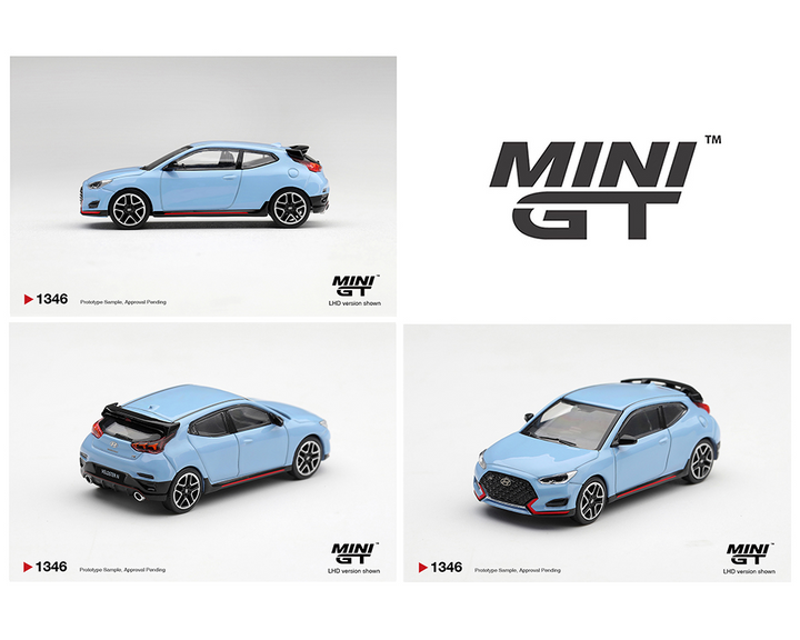 *Pre-Order* Mini GT - Hyundai Veloster N Performance – Blue – Korea Exclusive – Limited Edition
